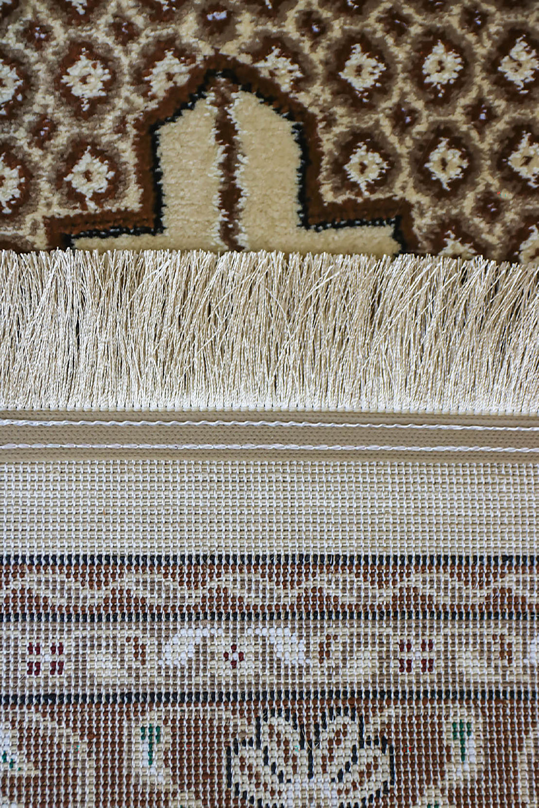 Ishraq Janamaz Beige and Brown