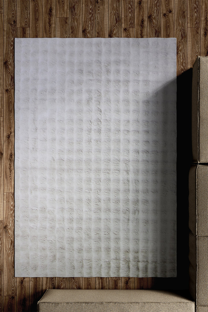 Turkish SNOW Rug - 4.9 x 7.2 FT - Fluffy and Durable Floor Rug