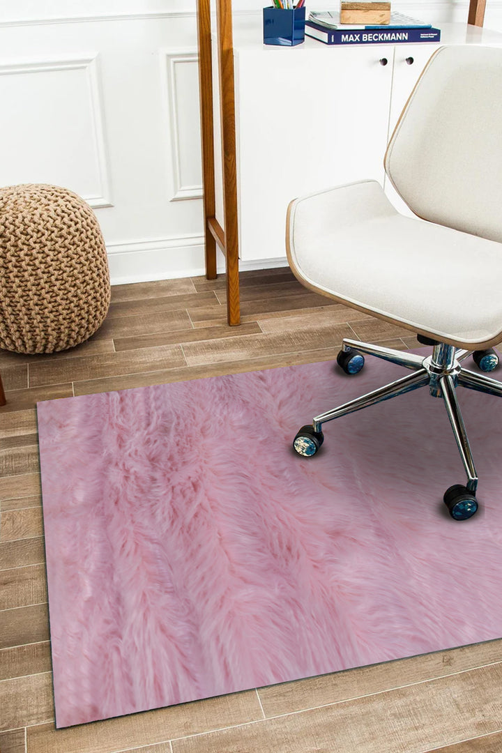 Turkish Cosmos Fur Rug - 2 x 3 Ft - Pink - Fluffy Furry Floor Decor Rugs