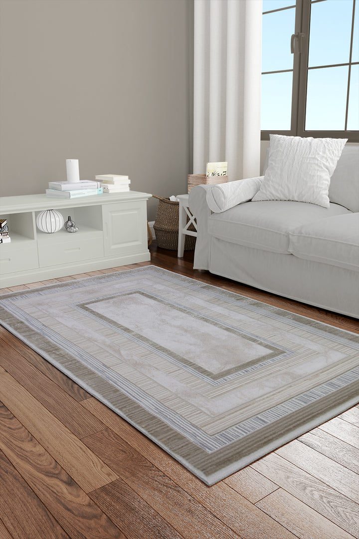 Turkish Modern Expression Rug - 4.1 x 5.6 FT - Superior Comfort, Modern Style Accent Rugs