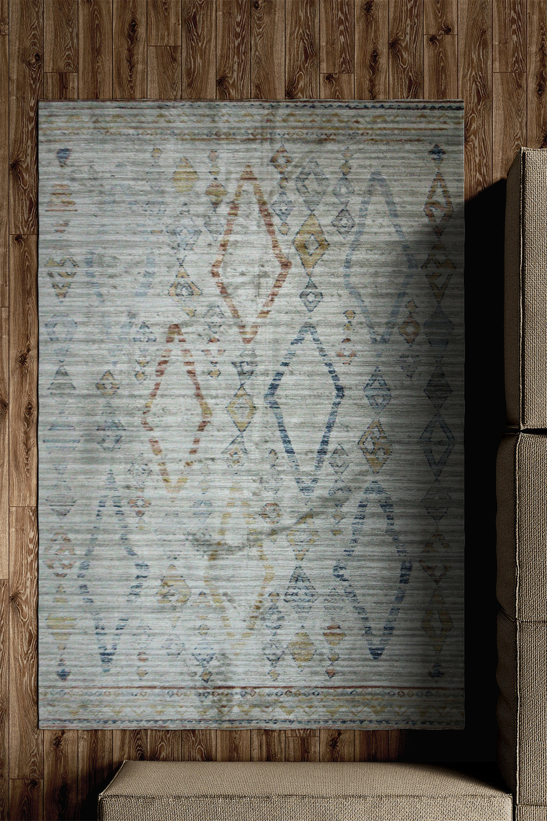Turkish Modern Festival Plus - 5.2 x 7.6 FT - White - Sleek and Minimalist for Chic Interiors