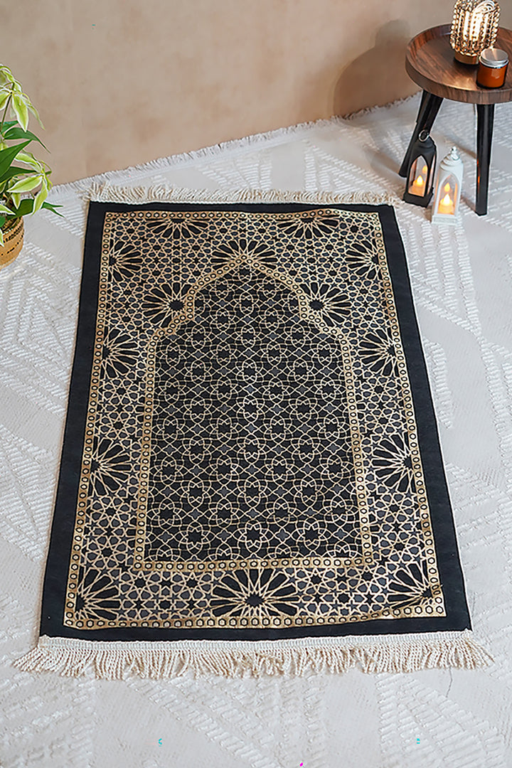 Ultra Janamaz - Foldable Travel Prayer Mat - Black