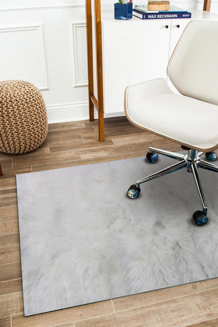 Turkish Cosmos Fur Rug - 2 x 3 Ft - White - Fluffy Furry Floor Decor Rugs