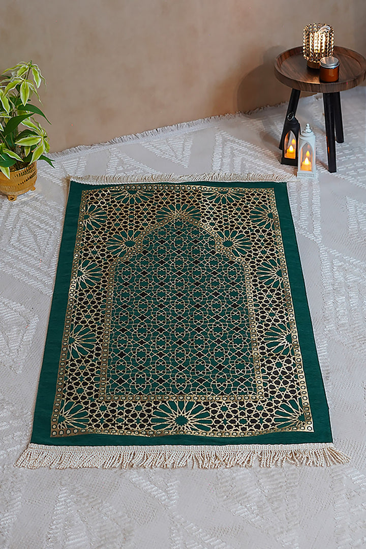 Ultra Janamaz - Foldable Travel Prayer Mat - Green