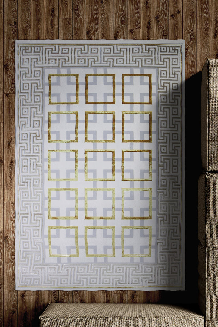 Turkish Modern Festival 1 Rug - 5.2 x 7.5 Ft - Cream - Superior Comfort, Modern Style Accent Rugs