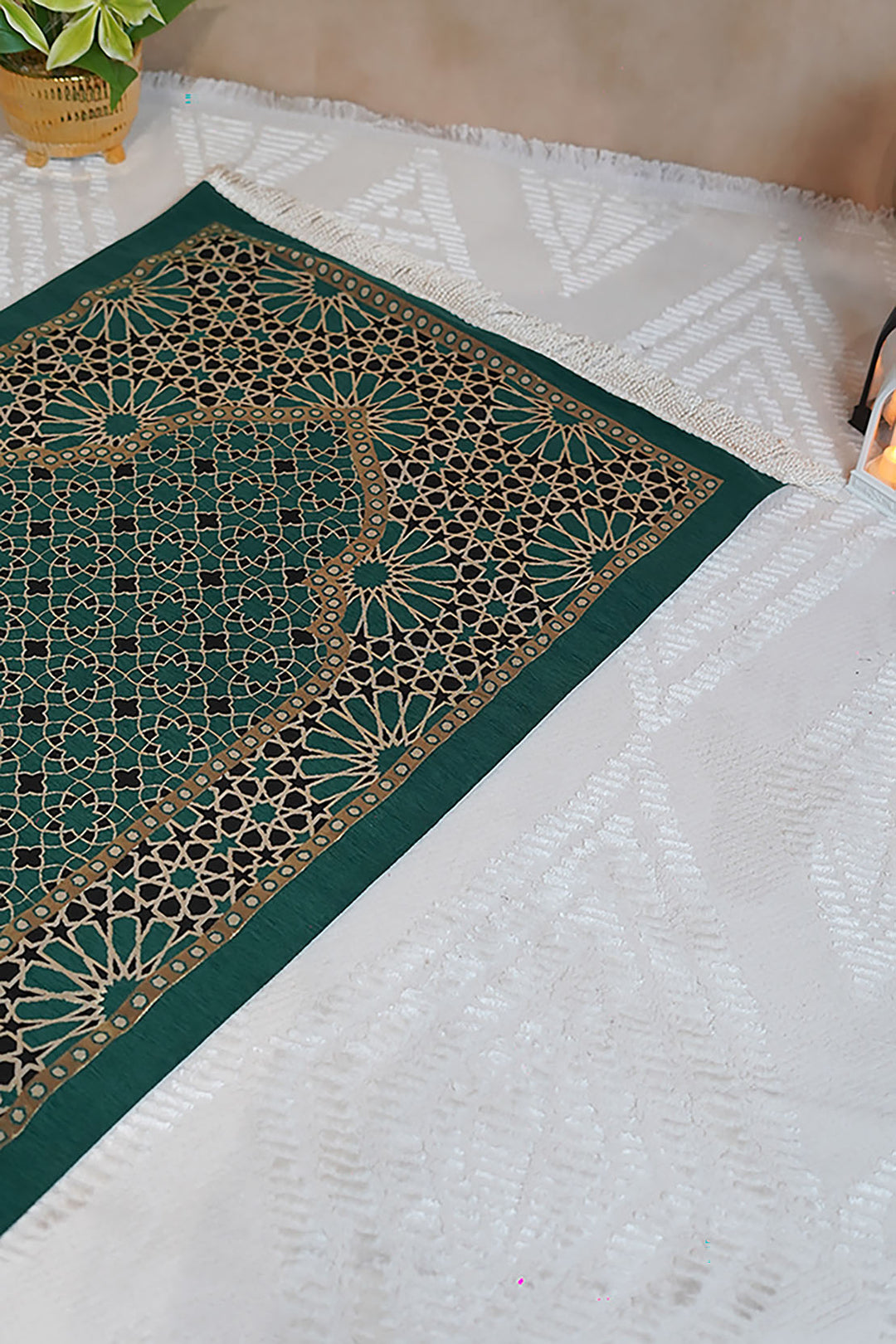 Ultra Janamaz - Foldable Travel Prayer Mat - Green