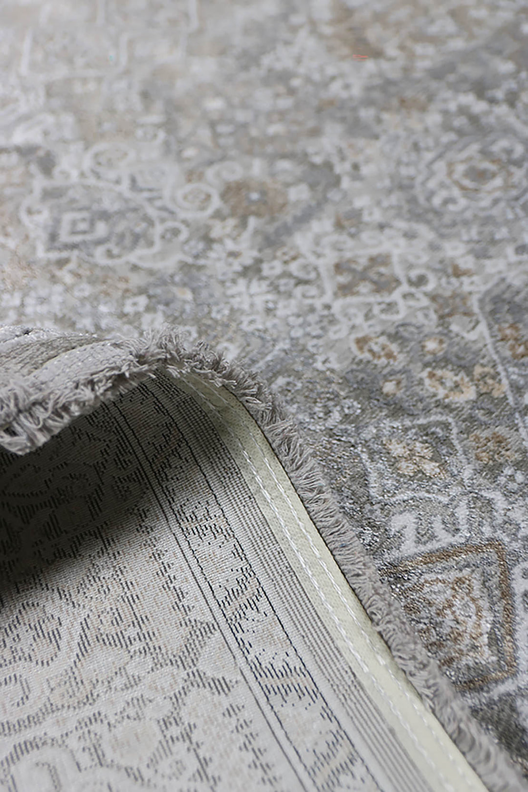 Turkish Modern Festival WD Oval Rug - 5.2 x 7.5 FT - Cream - Luxurious Woven Masterpiece 50% Off!