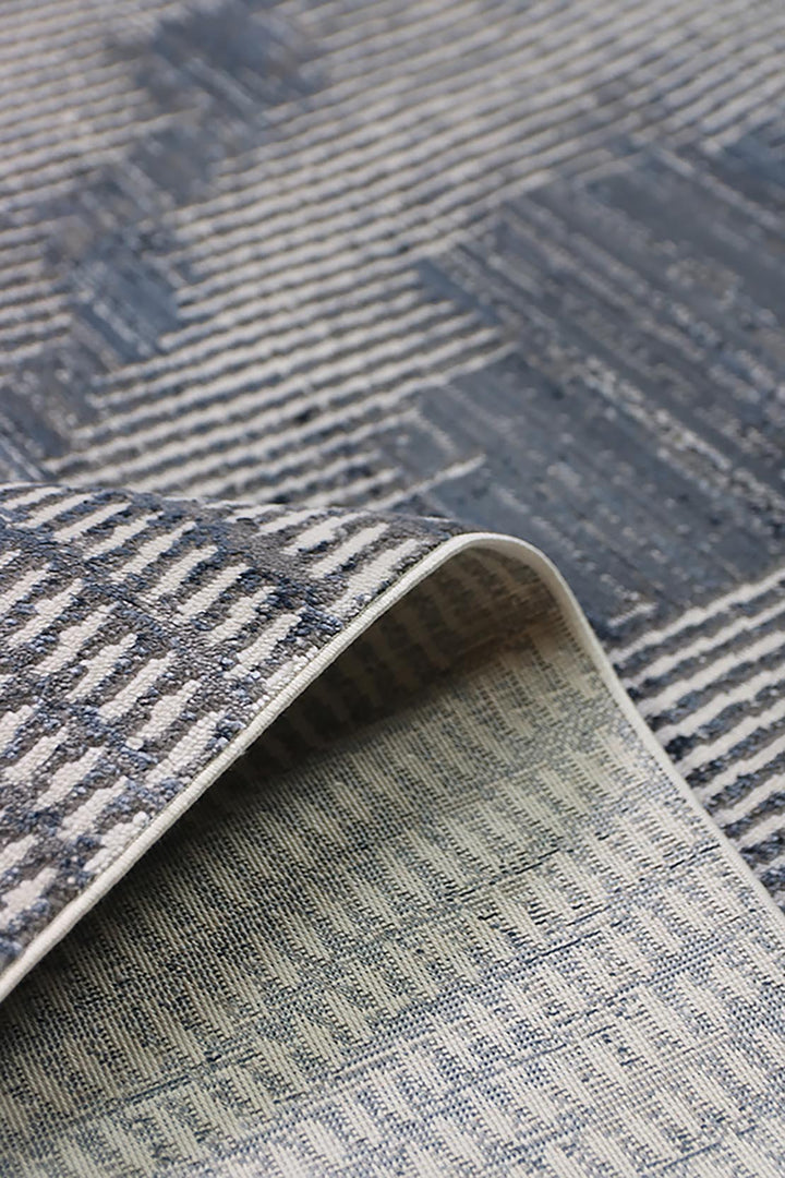Turkish Modern Festival Plus Rug - 5.2 x 7.5 Ft - Blue - Superior Comfort, Modern Style Accent Rugs