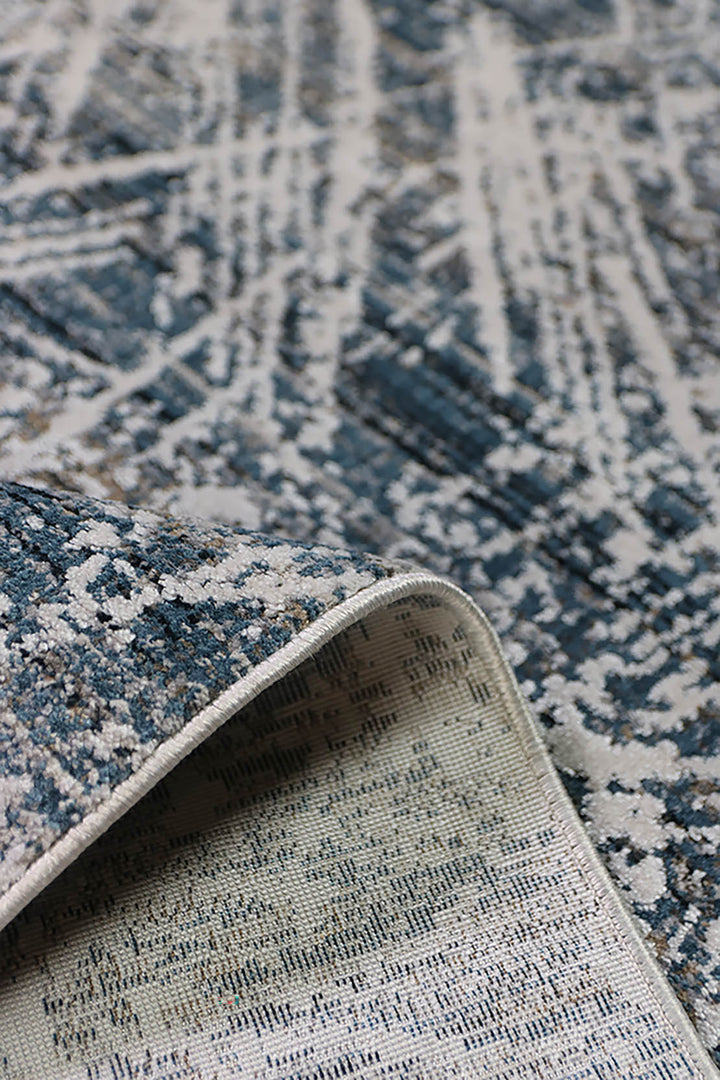 Turkish Modern Festival 1 Rug - 5.2 x 7.5 Ft - Blue - Superior Comfort, Modern Style Accent Rugs