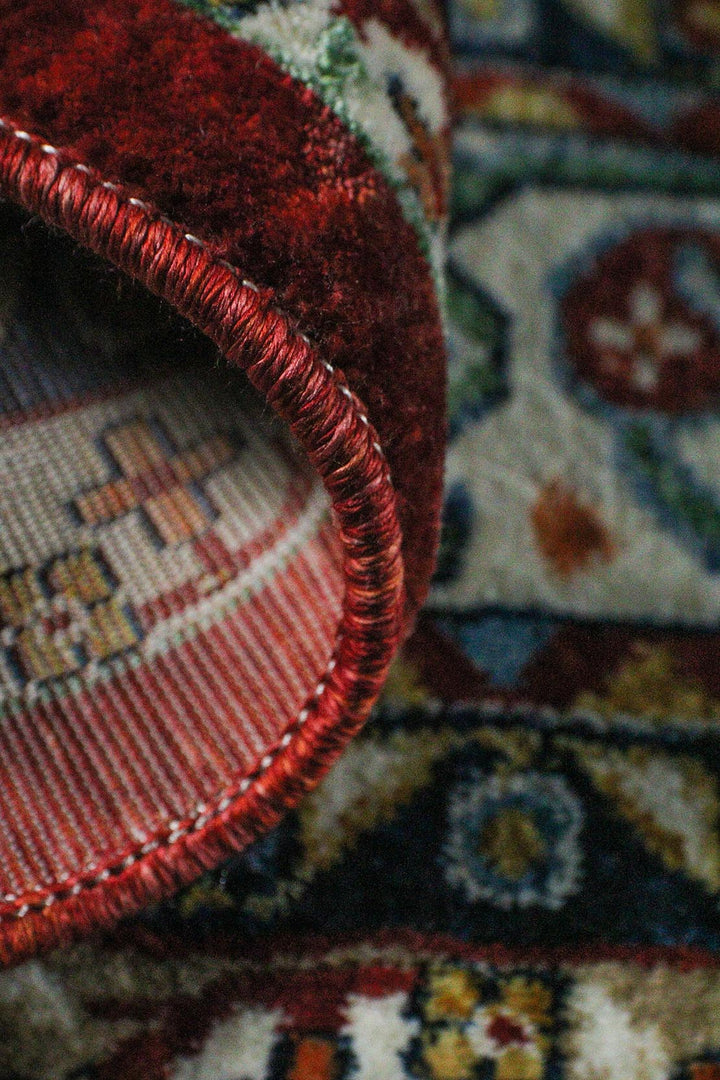 Iranian Rhyton Rugs-Wd Rug - 6.5 x 9.8 FT - Red - Resilient Construction for Long-Lasting Use