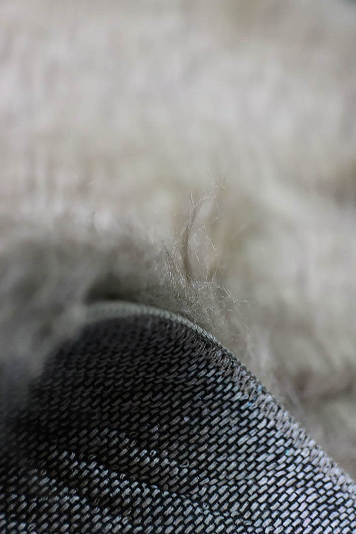 Turkish Cosmos Fur Rug - 3.9 x 3.9 Ft - Brown - Fluffy Furry Floor Decor Rugs