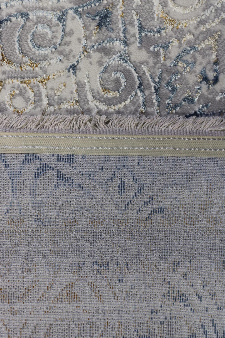 Turkish Modern Alpine Rug - 4.9 x 7.4 Ft - Blue - Superior Comfort, Modern Style Accent Rugs