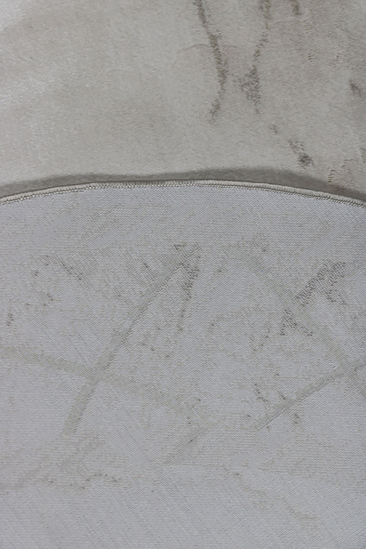 Turkish Modern Festival WD Oval Rug - 5.2 x 7.5 FT - Beige - Luxurious Woven Masterpiece 50% Off!