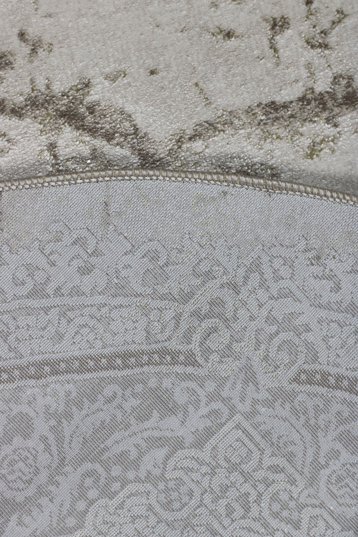 Turkish Modern Festival WD Oval Rug - 5.2 x 7.5 FT - Cream - Luxurious Woven Masterpiece 50% Off!