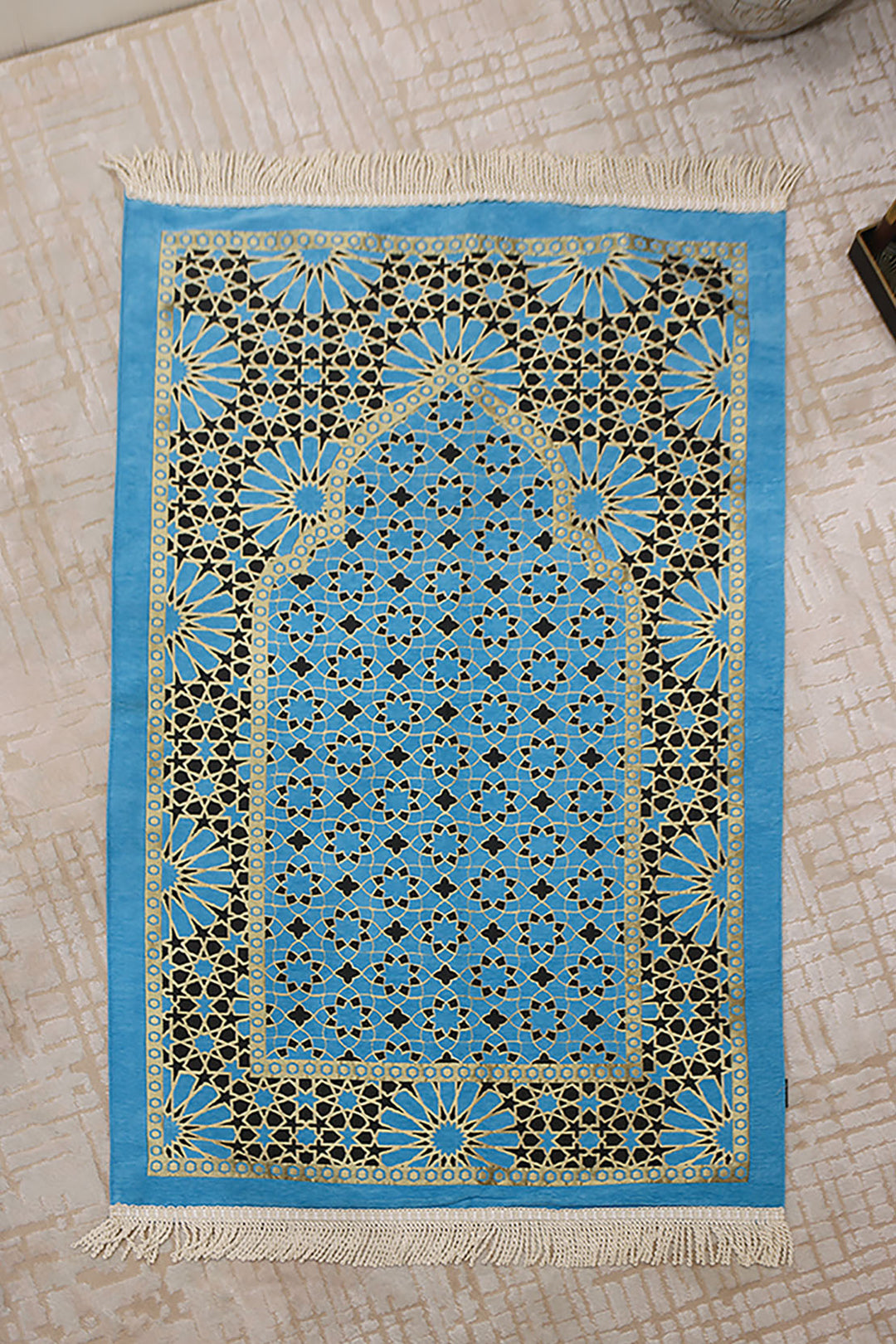 Ultra Janamaz - Foldable Travel Prayer Mat - L Blue