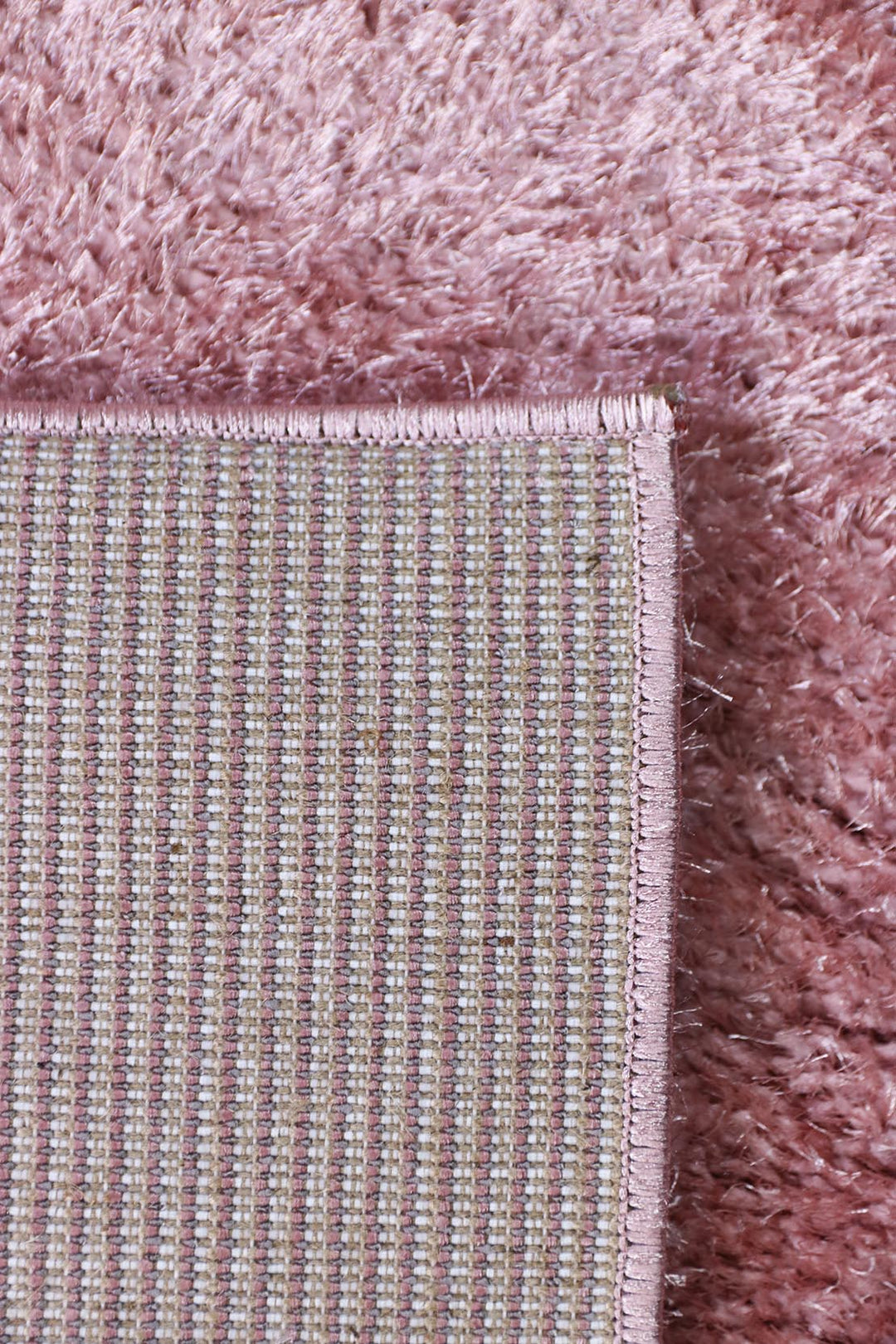 Turkish Shaggy California Rug - 3.3 x 4.9 FT - Pink - Fluffy and Durable Floor Rug