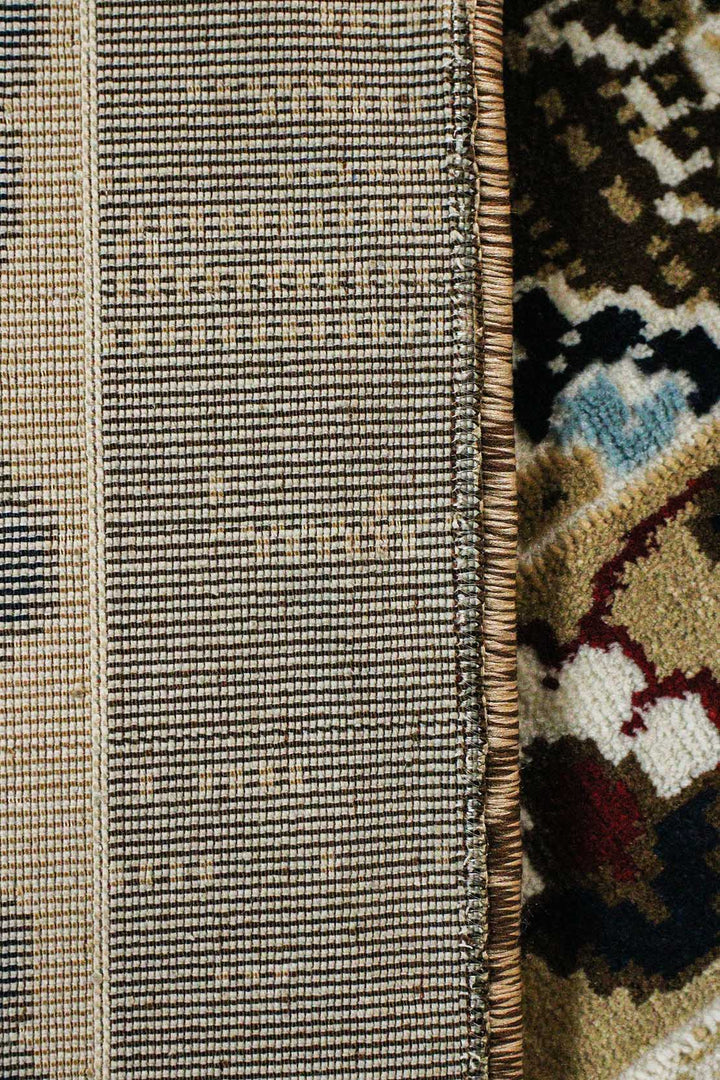 Classical Turkish Kazak Rug - 9.8 x 13.1 FT - Brown - Resilient Construction for Long-Lasting Use