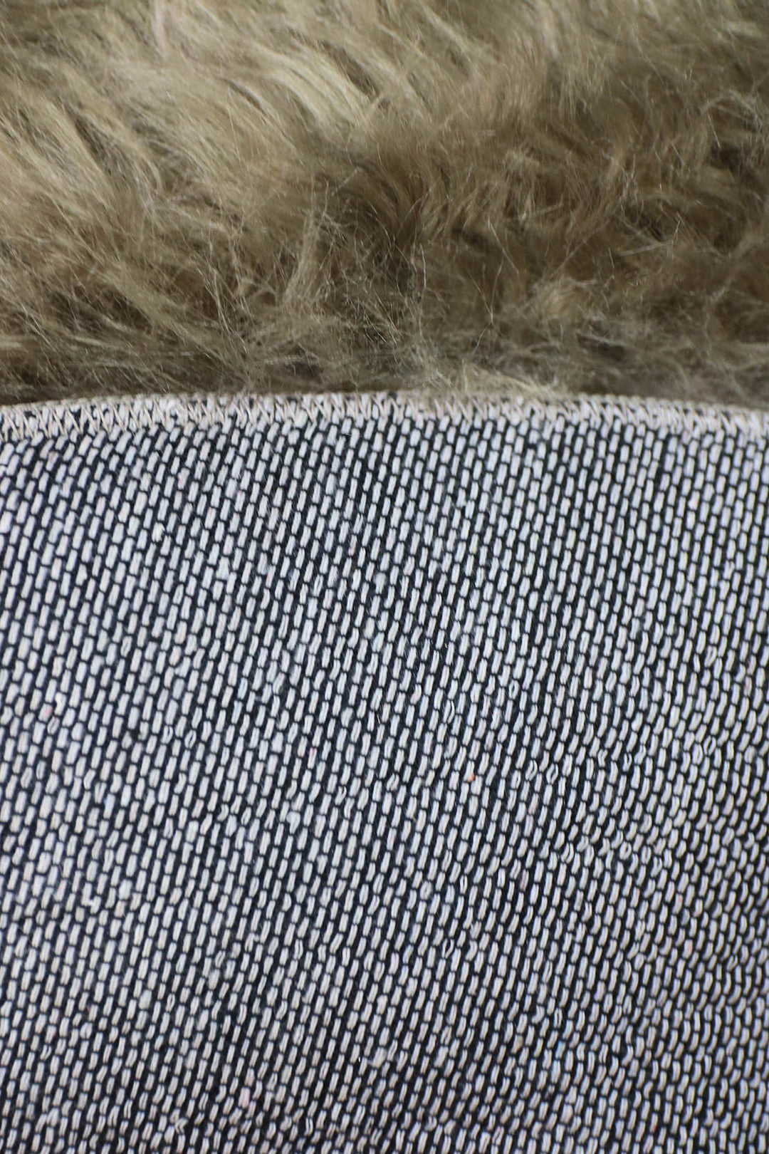 Turkish Cosmos Fur Rug - 3.9 x 3.9 Ft - Brown - Fluffy Furry Floor Decor Rugs