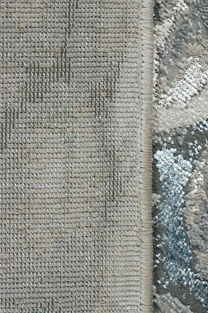 Turkish Modern Festival 1 Rug - 4.9 x 8.0 FT - Blue - Sleek and Minimalist for Chic Interiors