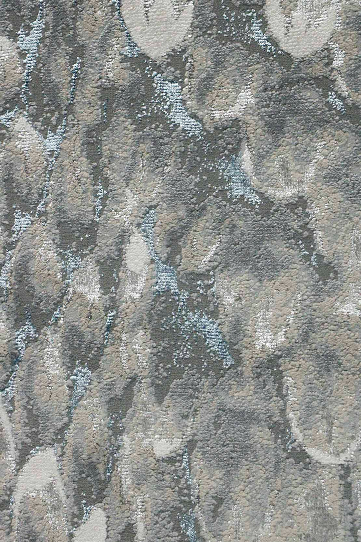 Turkish Modern Festival 1 Rug - 4.9 x 8.0 FT - Blue - Sleek and Minimalist for Chic Interiors
