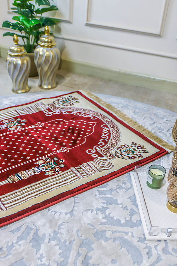 Ishraq Janamaz D. Red and Beige