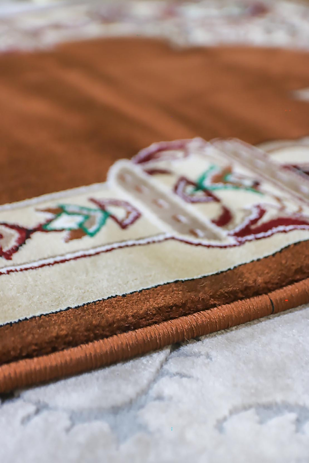 Ishraq Janamaz Beige and Brown