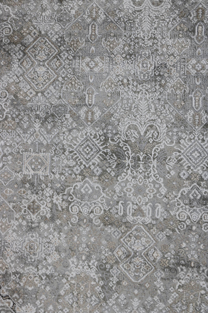 Turkish Modern Festival WD Oval Rug - 5.2 x 7.5 FT - Cream - Luxurious Woven Masterpiece 50% Off!