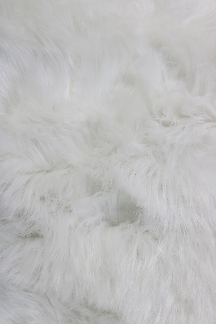 Turkish Cosmos Fur Rug - 2 x 3 Ft - White - Fluffy Furry Floor Decor Rugs