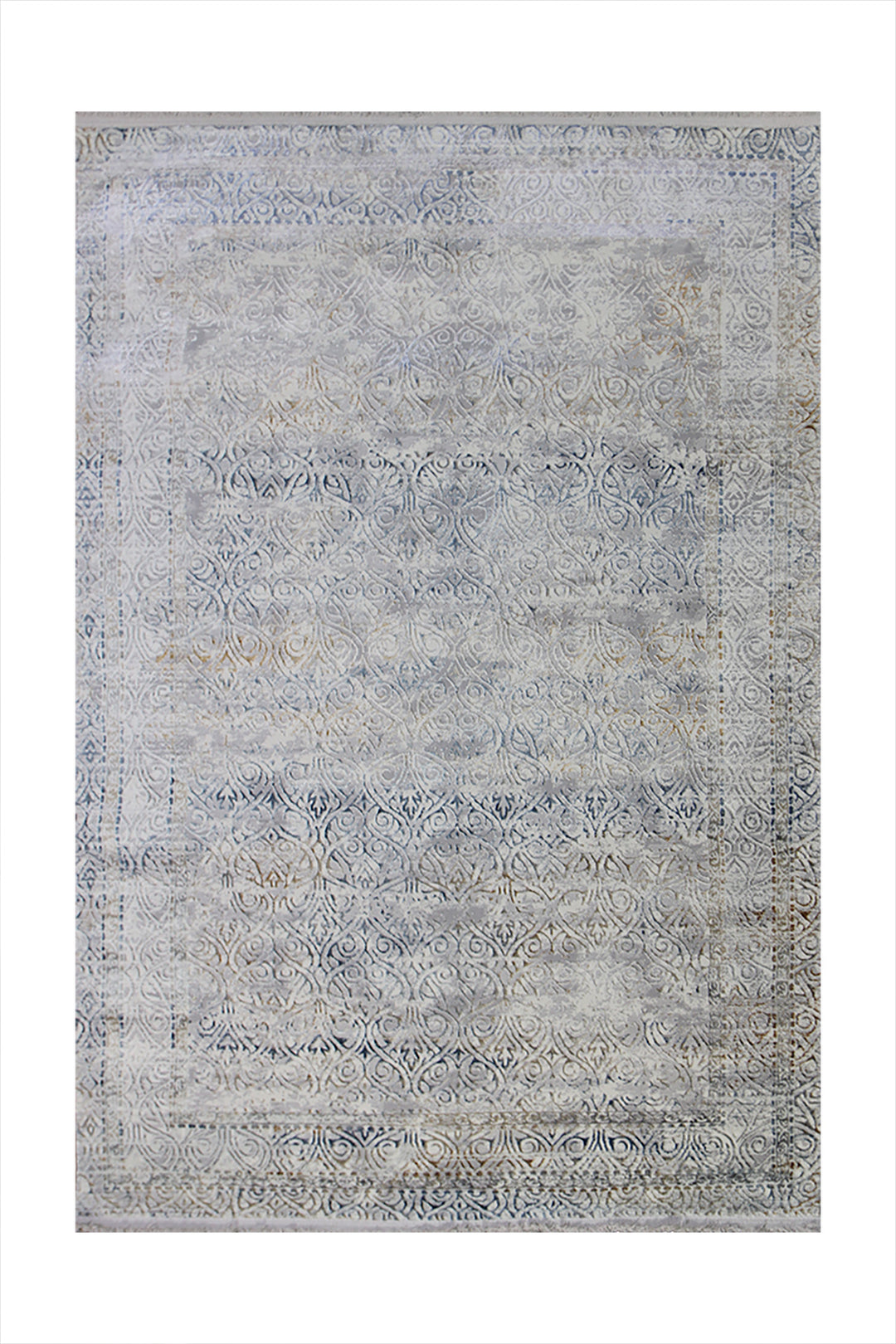 Turkish Modern Alpine Rug - 4.9 x 7.4 Ft - Blue - Superior Comfort, Modern Style Accent Rugs