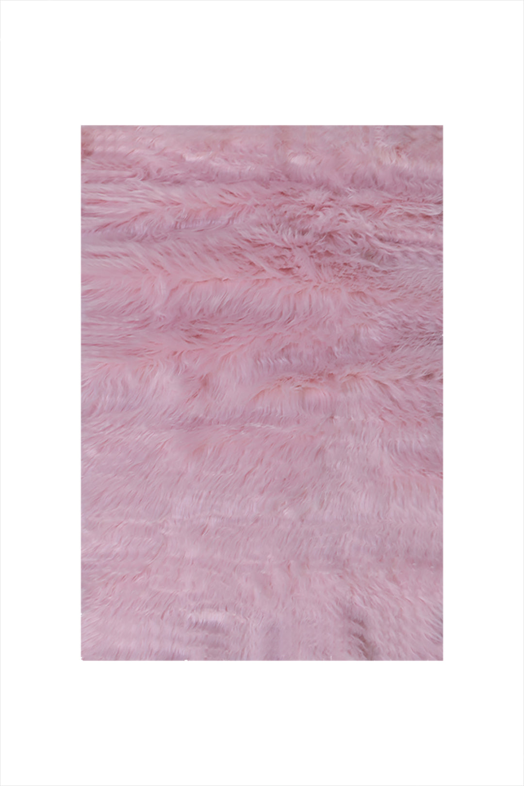 Turkish Cosmos Fur Rug - 2 x 3 Ft - Pink - Fluffy Furry Floor Decor Rugs