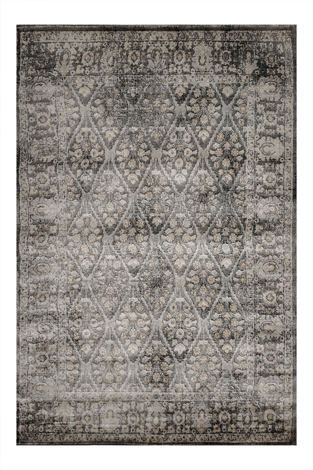 Turkish Modern - Festival-Wd Rug  - 5.2 X 7.5 Ft  - Gray -  Superior Comfort, Modern Style Accent Rug
