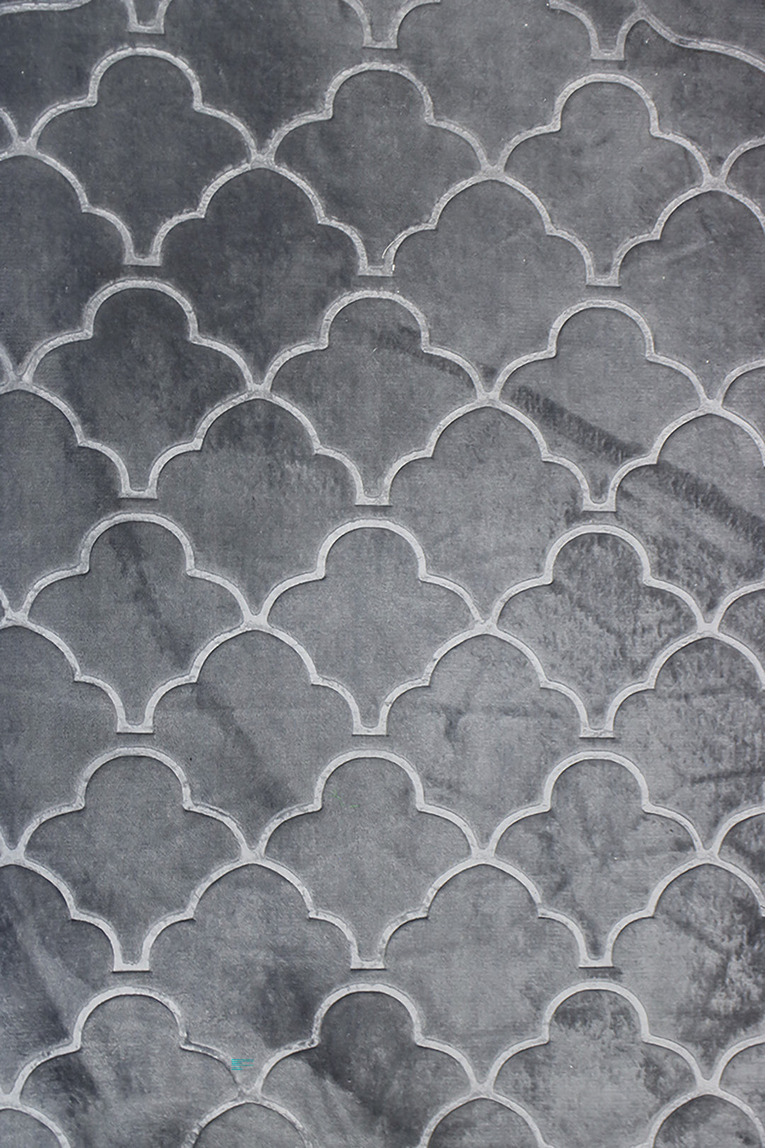 Sajda Janamaz - Premium Velvet Quilted Prayer Mat - Dark Gray