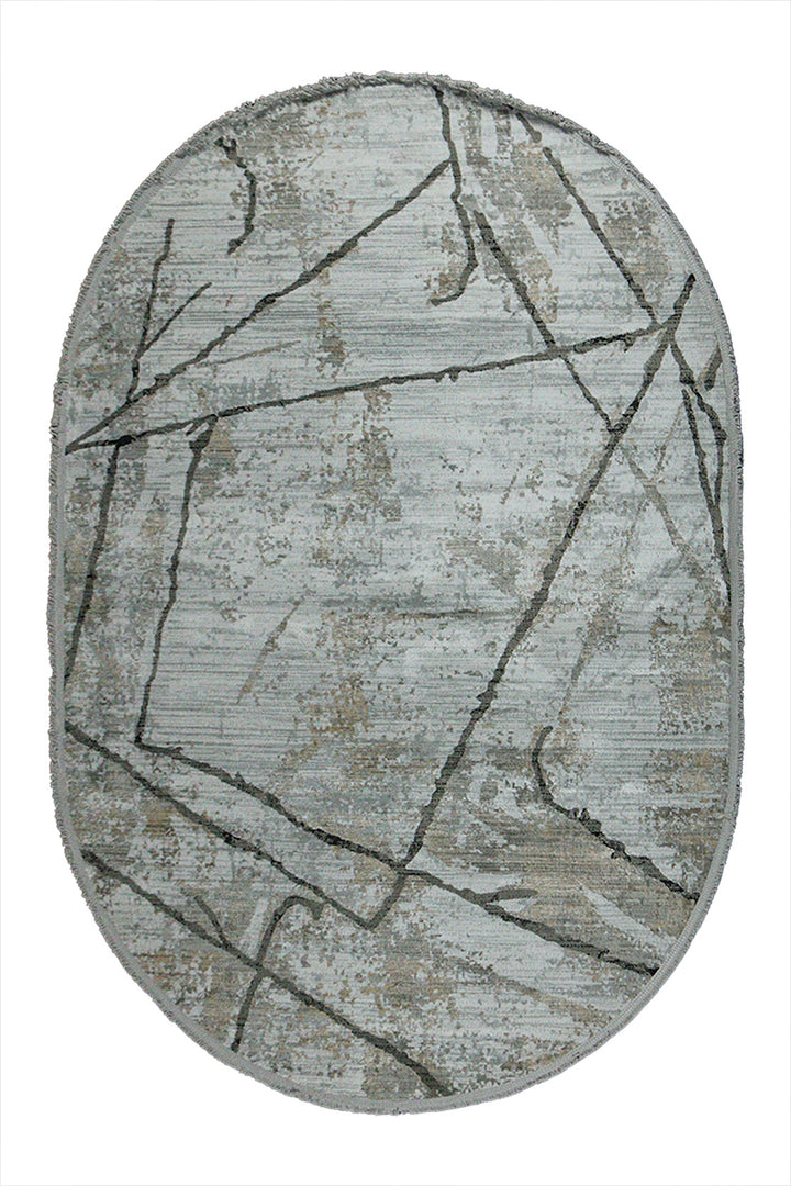 Turkish Modern Festival WD Oval Rug - 5.2 x 7.5 FT - Luxurious Woven Masterpiece 50% Off!