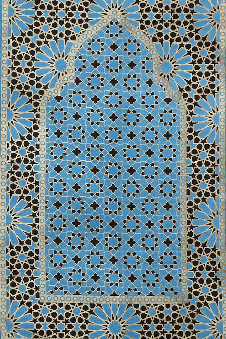 Ultra Janamaz - Foldable Travel Prayer Mat - L Blue