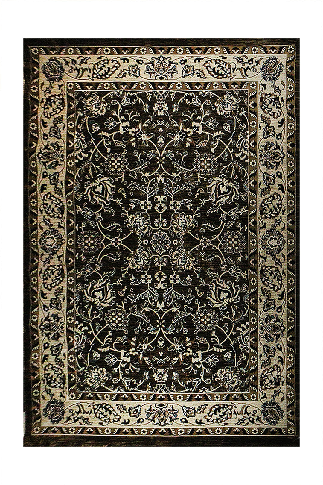 Classical Turkish Kazak Rug - 9.8 x 13.1 FT - Brown - Resilient Construction for Long-Lasting Use