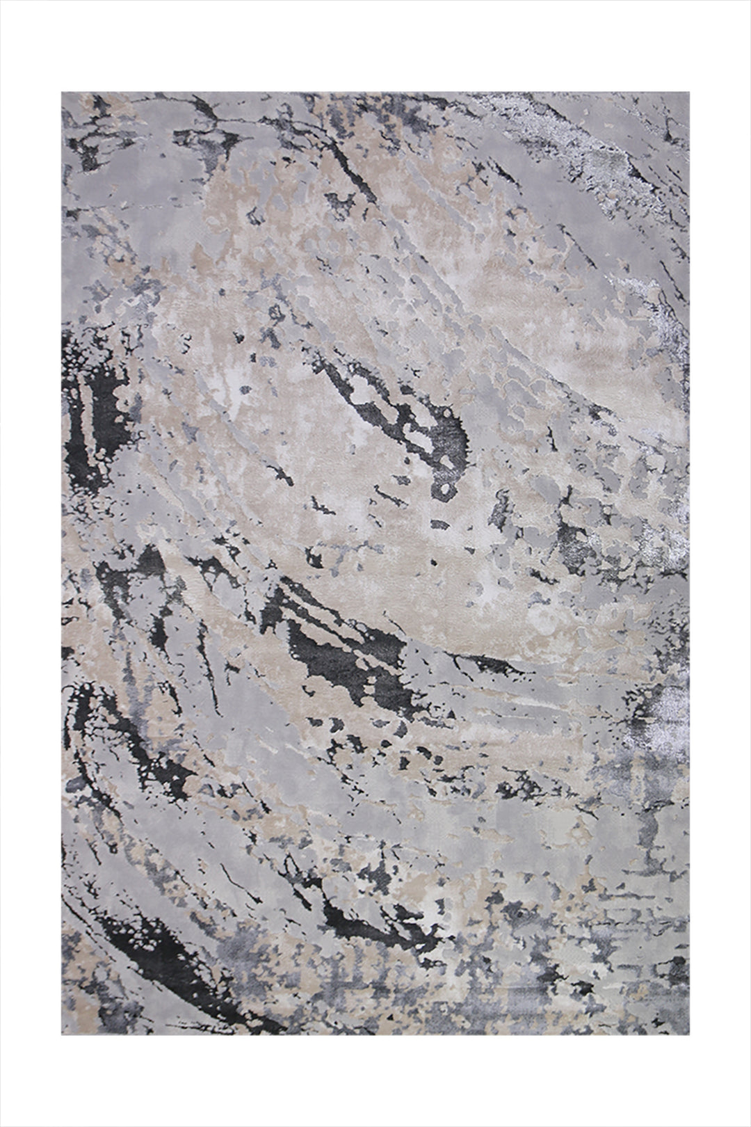 Turkish Modern Expression Rug - 4.9 x 7.4 FT - Superior Comfort, Modern Style Accent Rugs