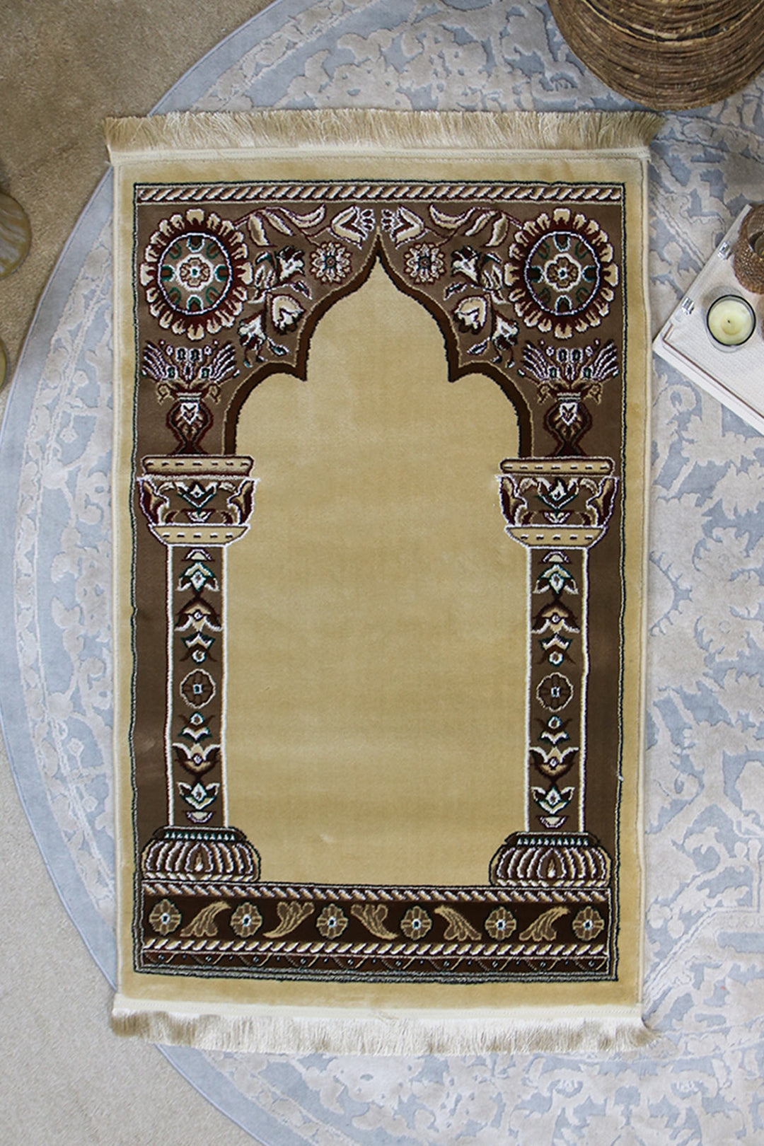 Ishraq Janamaz  Brown and B eige