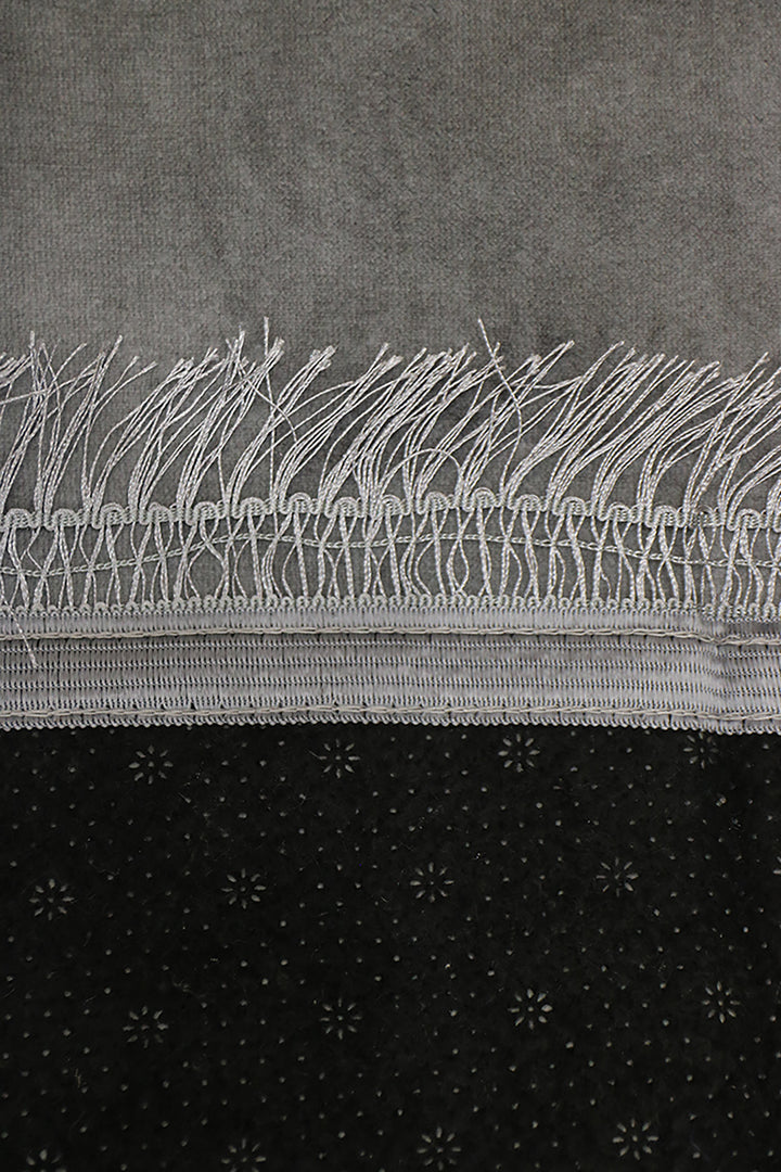 Comfort Janamaz - Premium Velvet Quilted Prayer Mat - Gray