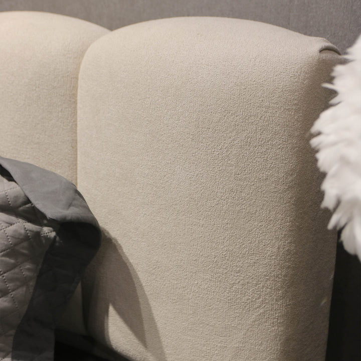 Modern King Size Teddy Bed With Side Tables