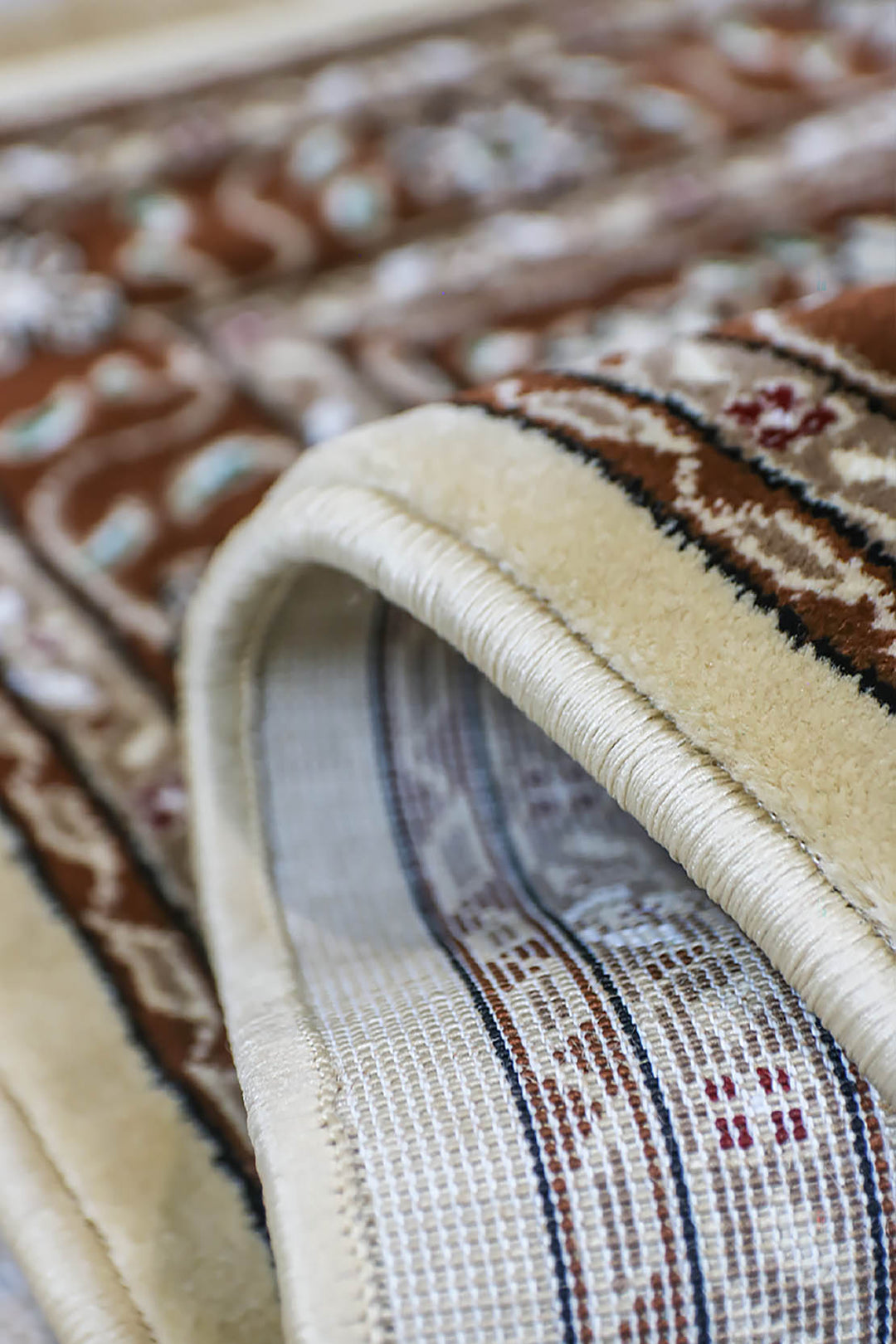 Ishraq Janamaz Beige and Brown