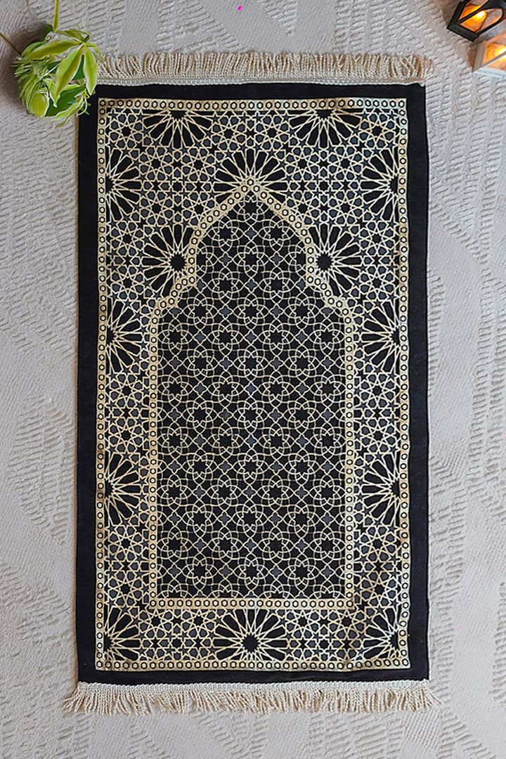 Ultra Janamaz - Foldable Travel Prayer Mat - Black