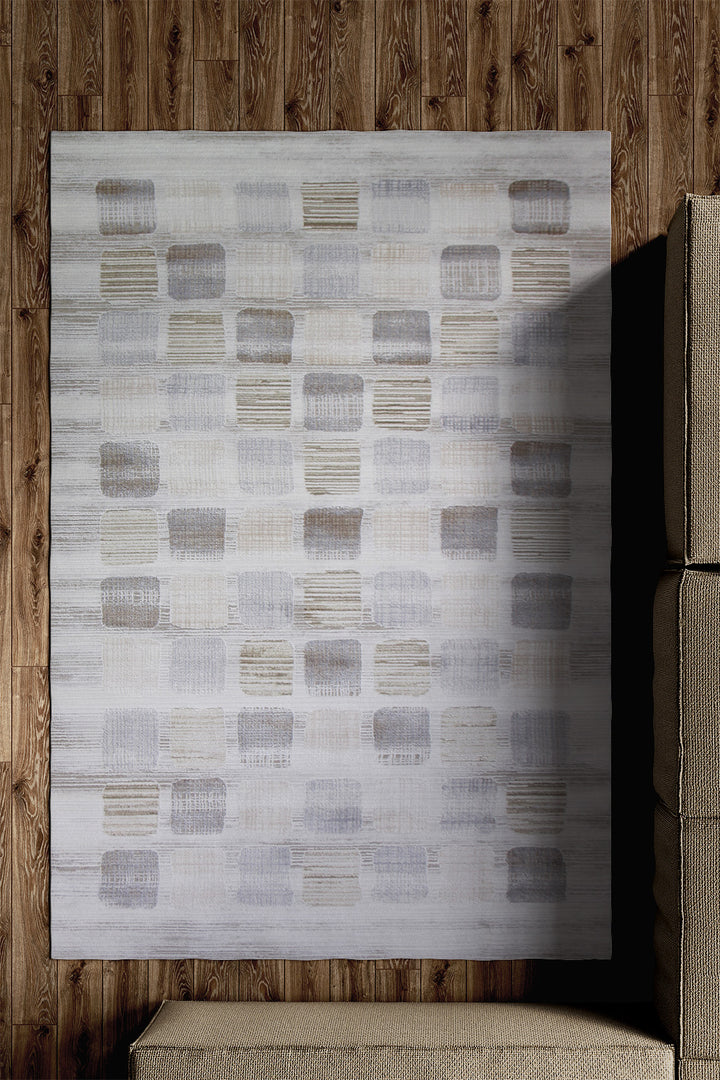 Turkish Modern Expression Rug - 4.9 x 7.4 FT - Superior Comfort, Modern Style Accent Rugs