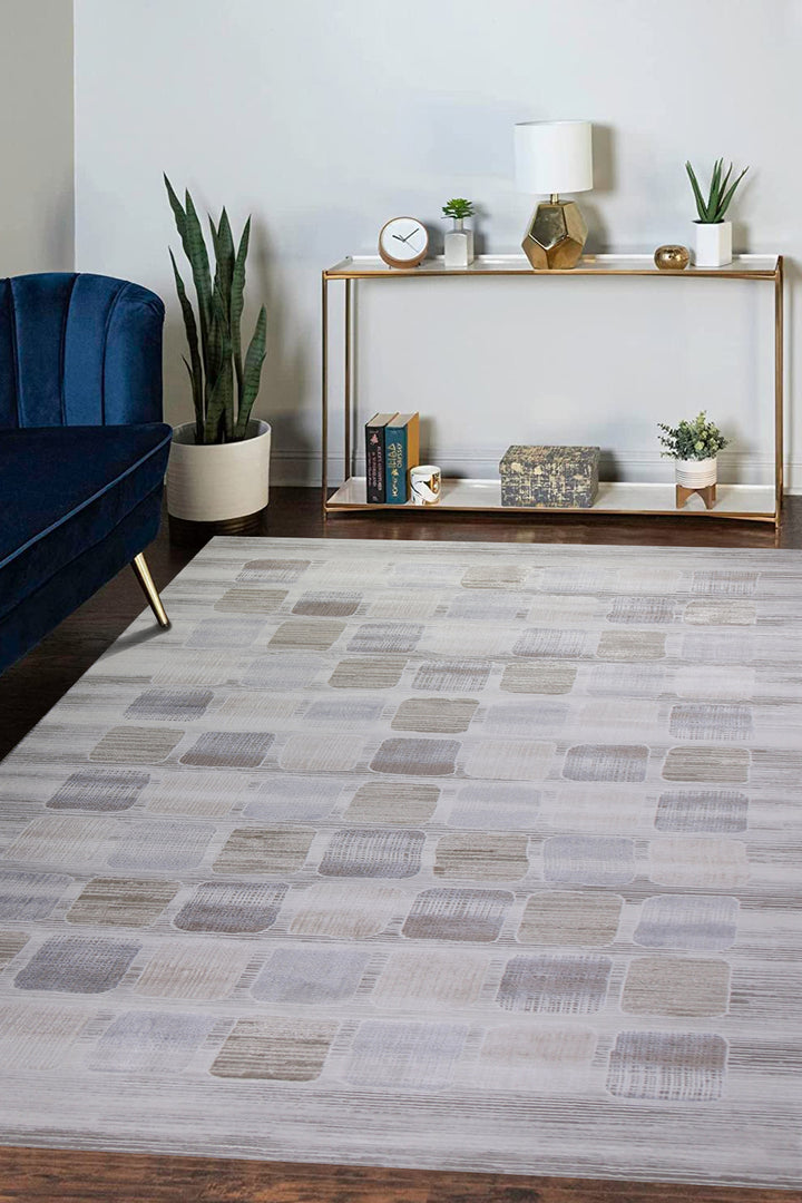 Turkish Modern Expression Rug - 6.6 x 9.5 FT - Superior Comfort, Modern Style Accent Rugs