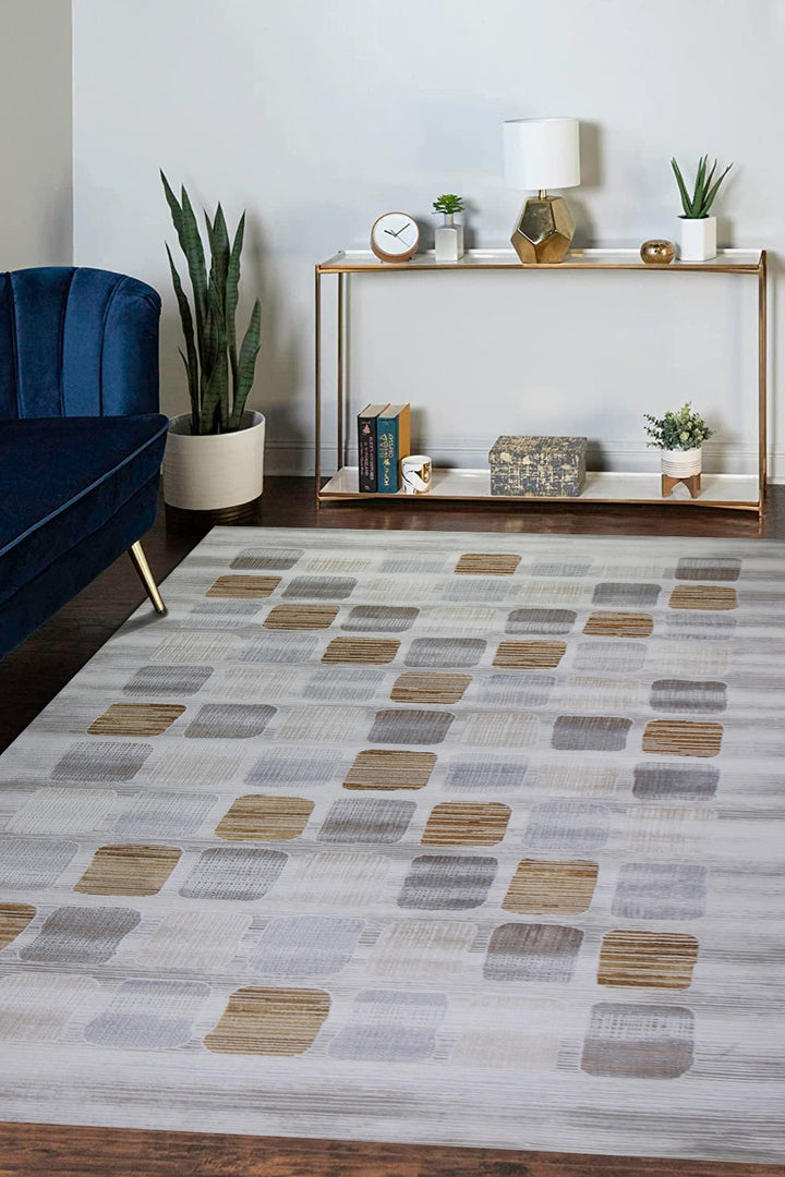 Turkish Modern Expression Rug - 6.6 x 9.5 FT - Superior Comfort, Modern Style Accent Rugs