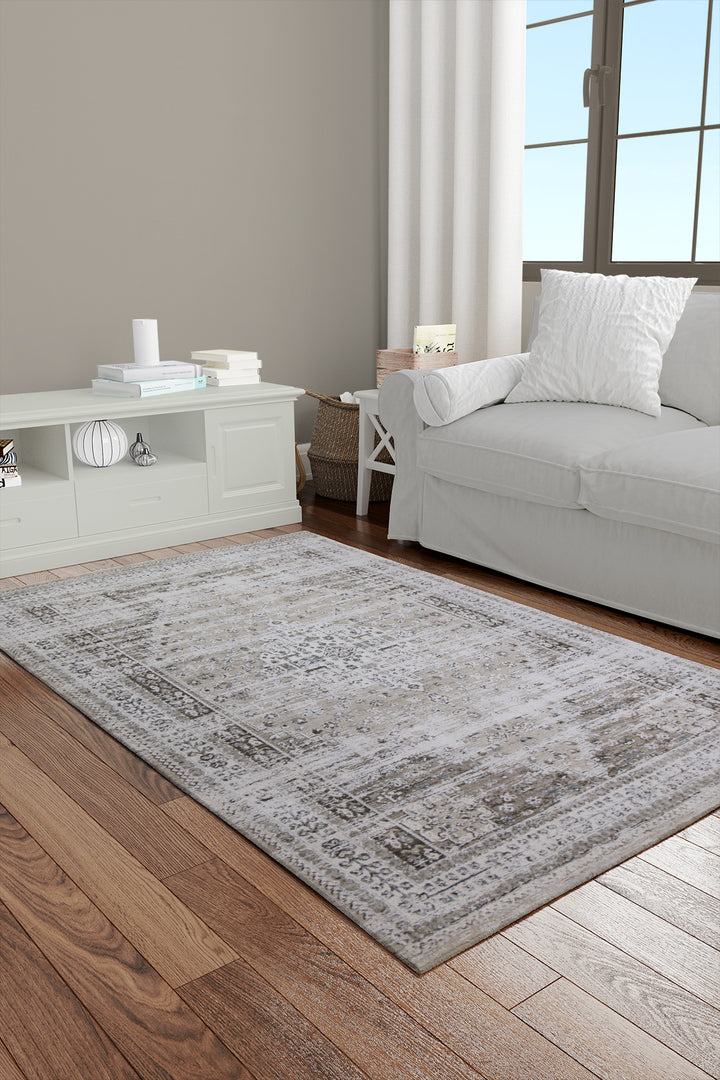 <p>Turkish Modern <strong>Elements Rug</strong>  - Brown - 3.9 x 5.9 FT</p>