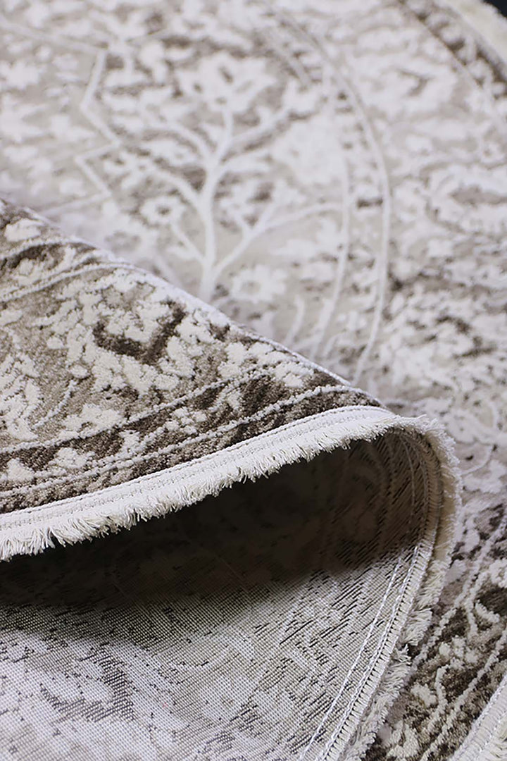 <p>Turkish Modern <strong>Elements Rug</strong>  - Beige - 5.2 x 5.2 FT</p>