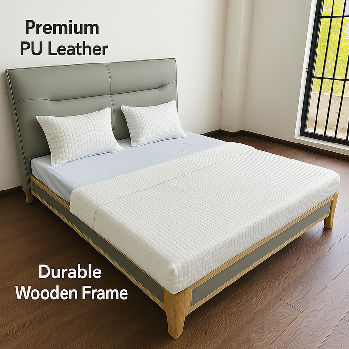 JINGPIN - Imported PU Leather Bed 005