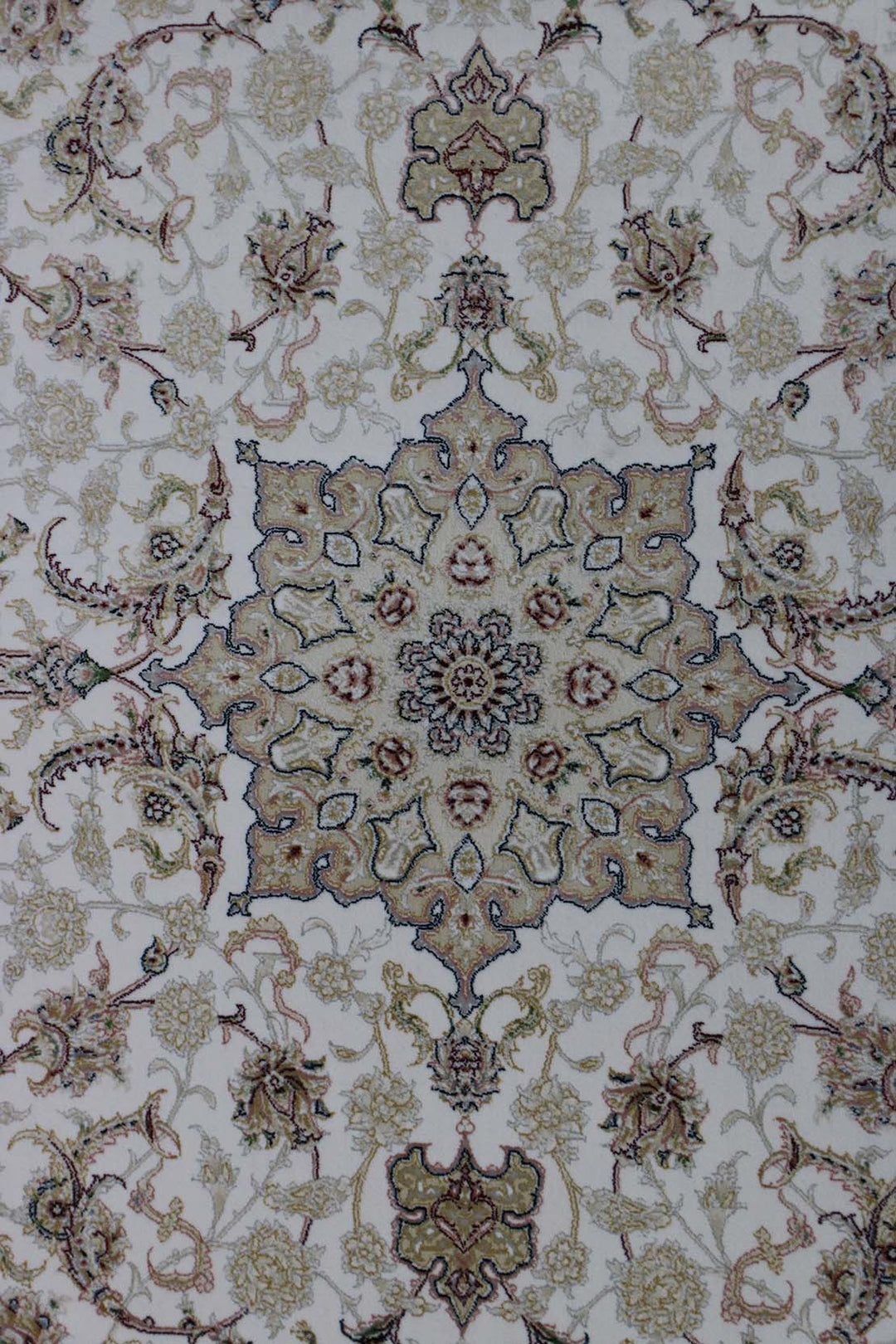 Iranian Premium Quality Authentic 1200 Rug - 3.3 x 4.9 FT - Cream - Resilient Construction for Long-Lasting Use
