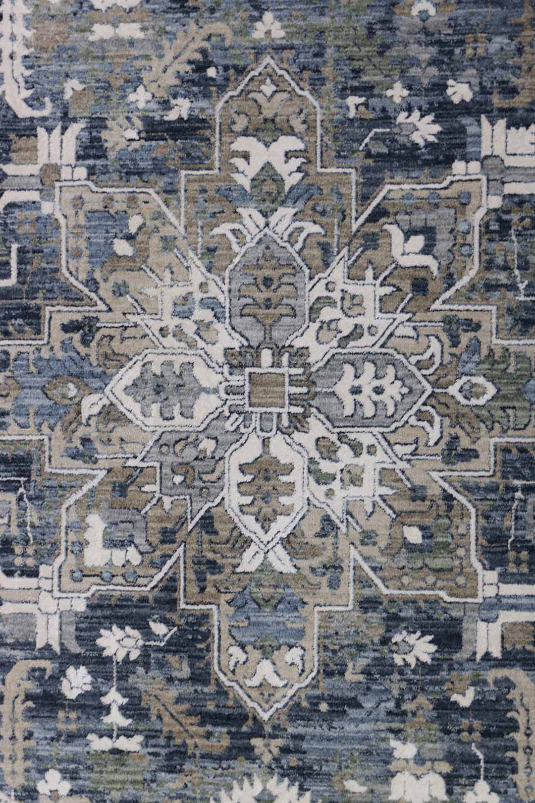 <p>Turkish Modern <strong>Elements Rug</strong>  - Blue - 5.2 x 5.2 FT</p>