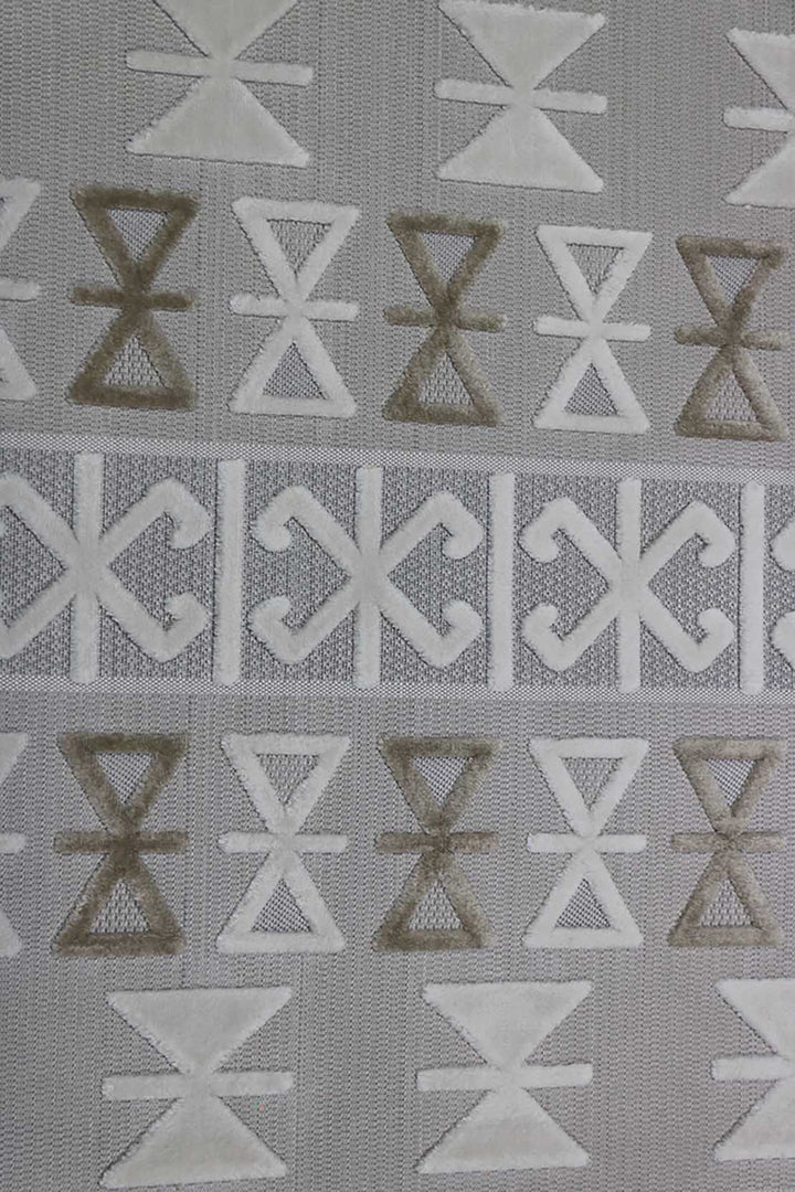 Turkish Modern Festival - 5.2 x 7.5 FT - Gray - Superior Comfort, Modern Style Accent Rugs